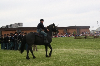 Captain Milburn and Phantom prepare for battle